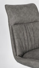 Set 2 Sedie 50x64x86h cm Jordan Pu Grigio 