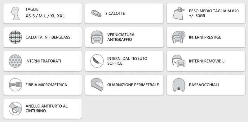 Casco Jet per Scooter CGM Challenge 170W Grigio Opaco Varie Misure