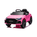 Macchina Elettrica per Bambini Licenza Audi RS 3 Sportback 12V Sedili in Pelle e Telecomando Rosa     