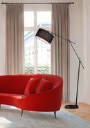Piantana da Interno a Led in Metallo Nero Opaco
