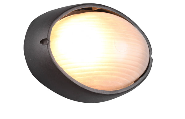 sconto Plafoniera da Esterno Attacco E27 in Alluminio Nero Opaco