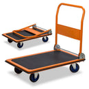 Carrello Pieghevole da Trasporto 300 Kg in Lamiera Arancione