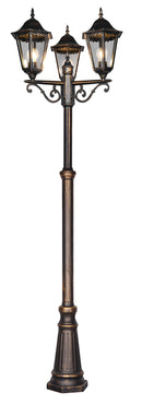 Lampione da Esterno Attacco E27 in Alluminio Ruggine