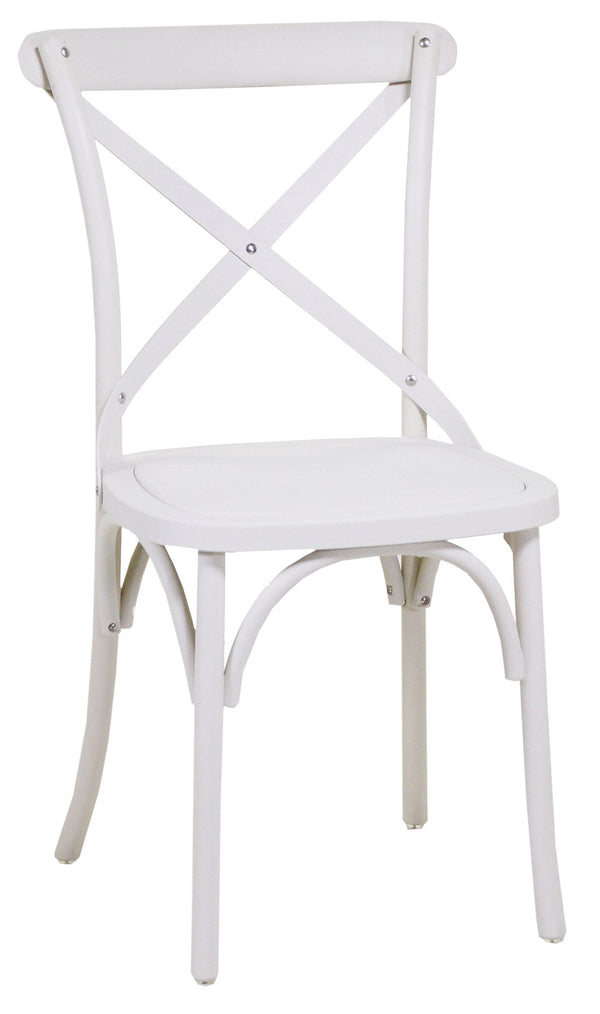 sconto Sedia da Giardino in Plastica Cross Bianco