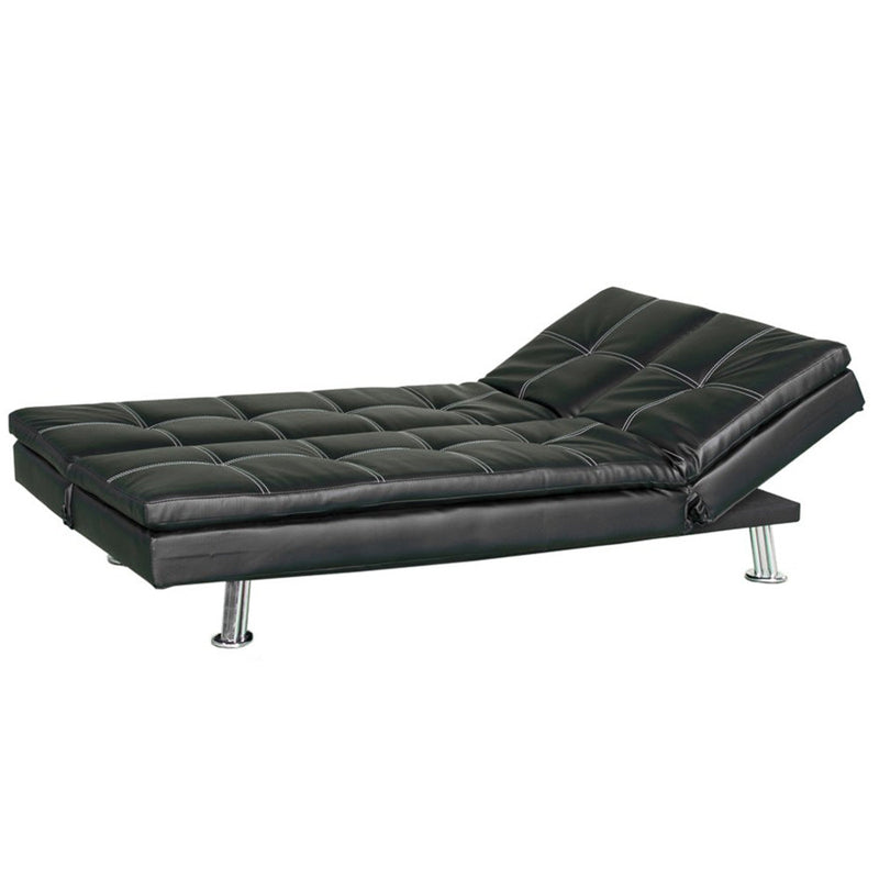 Divano Letto Prontoletto Bologna Rivestimento in Similpelle Nero