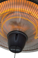 Stufa Elettrica da Soffitto per Esterno 1500W Qlima PEC2015 Silver