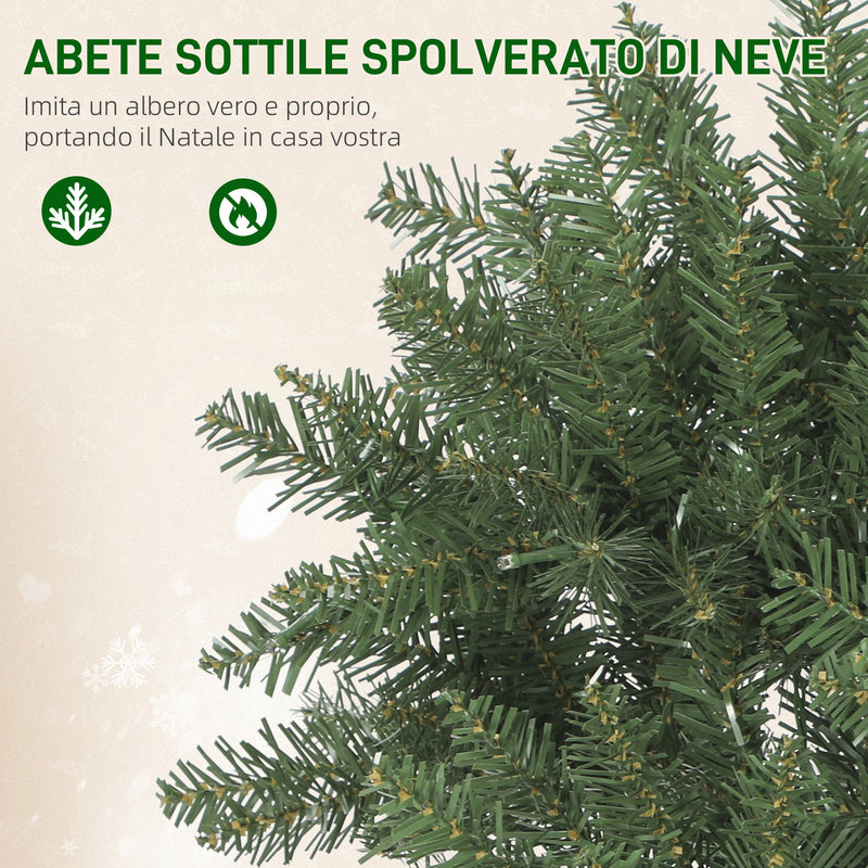 Albero di Natale Artificiale 180 cm 899 Rami con 250 Luci LED Bianche e Colorate 9 Modalità Verde      