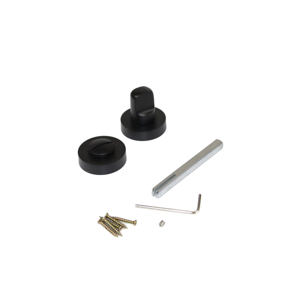 sconto Set di Nottolino su Rosetta Rotonda per Porta Interna 35 mm Zama Nero 5 Pezzi Emuca