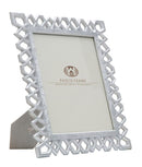 Cornice Classic 29,8x1,8x34,8 cm in Poliresina e Vetro Argento