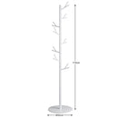 Stand Appendiabiti a Piantana Bianco Attaccapanni da Terra Salvaspazio 16 Ganci