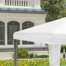 Gazebo da Giardino 293x293 cm Pieghevole e Portatile con Copertura Anti UV Bianco  