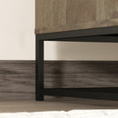 Credenza Mobile Basso Multiuso 80x40x78 cm in Legno e Acciaio Marrone e Nero  