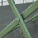 Set Tavolino e 2 Sedie Pieghevoli da Giardino   Verde