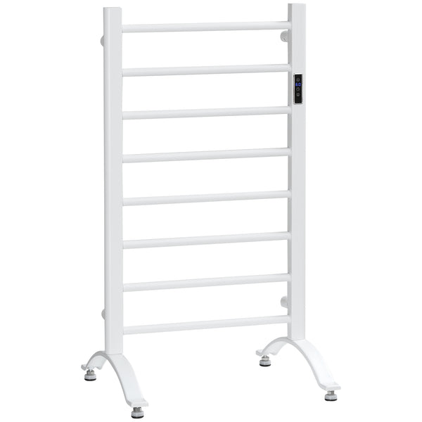 online Scaldasalviette Elettrico 8 Barre 50x45x80 cm in Acciaio al Carbonio Bianco