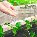 Telo per Pacciamatura 100x1 m Traspirante e Anti-UV in Polipropilene Nero   