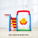 Castello 3 in 1 Canestro, Scivolo e Altalena Kids Joy Baby Park-4