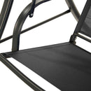 Dondolo da Giardino 2 Posti in Acciaio Verniciato Bertozzi Amalfi Grigio Scuro