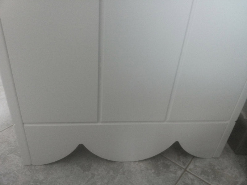 Cassapanca Baule Rettangolare in MDF 85x40x45 cm Fumer Florence Bianca