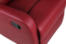 Poltrona Relax Manuale Reclinabile in Similpelle Vandi Bordeaux