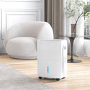Deumidificatore Portatile 30L/Giorno Serbatoio 4L 3 Velocità e 4 Funzioni con Timer Bianco  