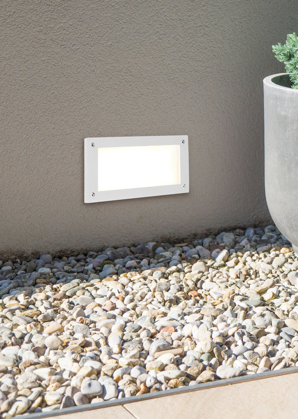 Applique da Esterno a Led in Alluminio Bianco Opaco sconto