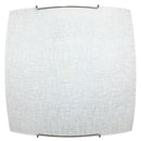 Plafoniera 1xE27 Ganci Cromo Vetro Lastra Serigrafato Bianco E-Energy Rebecca