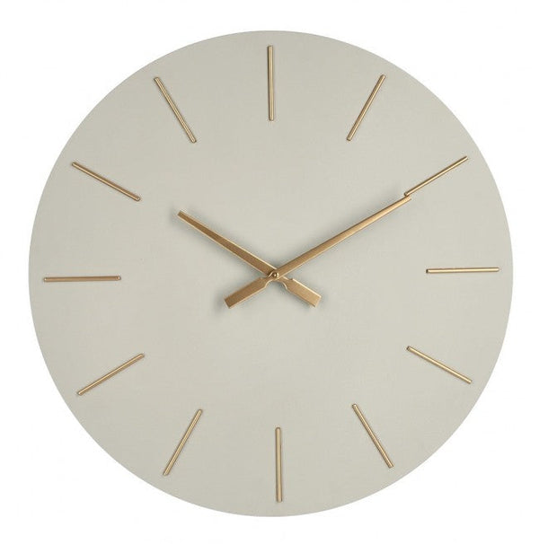 sconto Orologio da Muro Ø 60x5 cm Timeline in Legno Tortora
