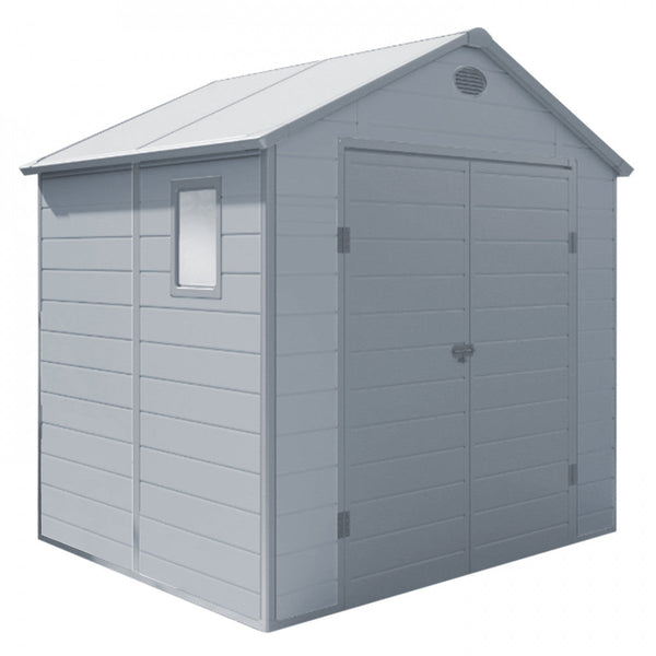 online Casetta Box da Giardino Hause 190x192x226 h cm in Plastica Grigio chiaro