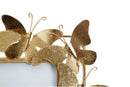 Cornice Butterfly Glam 35x15x38 cm in Ferro e Vetro Oro