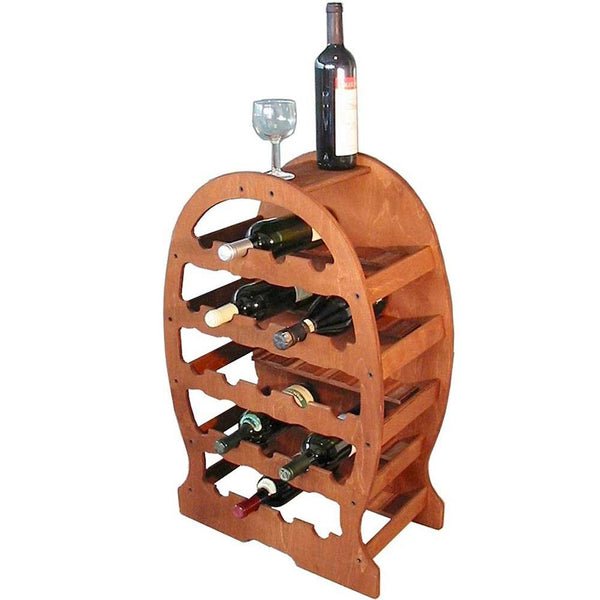 sconto Cantinetta Porta Bottiglie Vino Da Terra In Legno Scuro 23 Posti Casa Ristorante