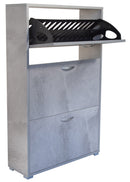 Scarpiera 3 Ante a Ribalta 73x25x120 cm in Legno Salvaspazio Pietra