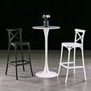 Set 4 Sgabelli 40x36x91 cm in Polipropilene Pompei Bianco