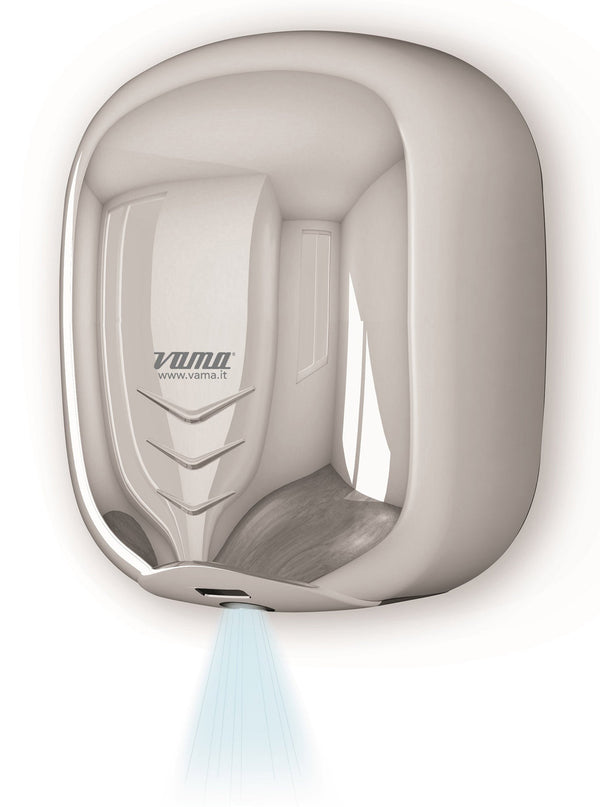 online Asciugamani Elettrico con Fotocellula 1100W Vama Stream Dry UV LF Acciaio Inox Lucido