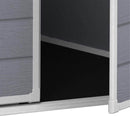 Casetta da Giardino Porta Attrezzi 183,5x185x200 cmin Resina Effetto Legno Keter Manor Pent 6x6 Grigia