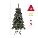 Albero di Natale Artificiale H180 cm 500 Rami Sestriere Verde