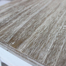 Mobiletto Cuore 2 44x32x74 h cm in Legno di paulownia Bianco