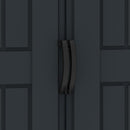 Casetta da Giardino Porta Attrezzi 161x250x210 cm in PVC Grigio/Grigio Scuro