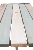 Set Birreria da Giardino Tavolo e 2 Panche in Legno Soriani Bianco