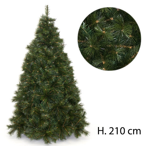 Albero di Natale Artificiale Alaska Verde Ignifugo 1506 Rami Altezza 210Cm online