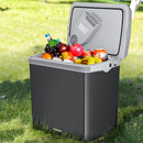 Frigorifero Elettrico Portatile 32 L a Pozzetto Caldo e Freddo Grigio Spina 230V e 12V Grigio      