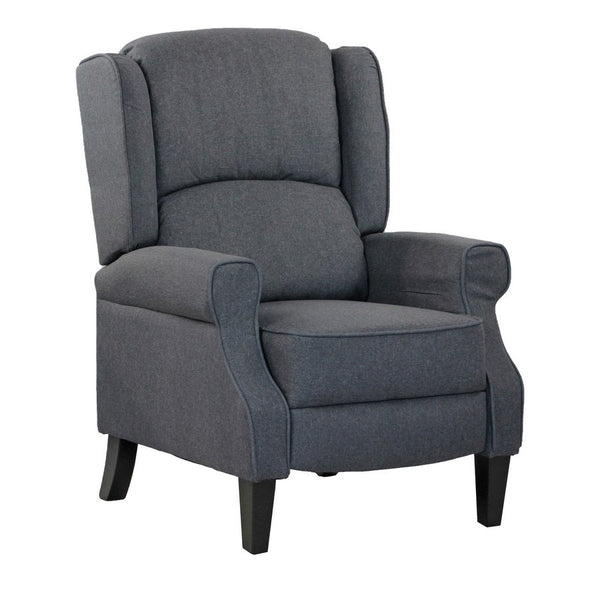 Poltrona Relax Reclinabile 76,5x73x47 cm Push Back in Tessuto Grigio online