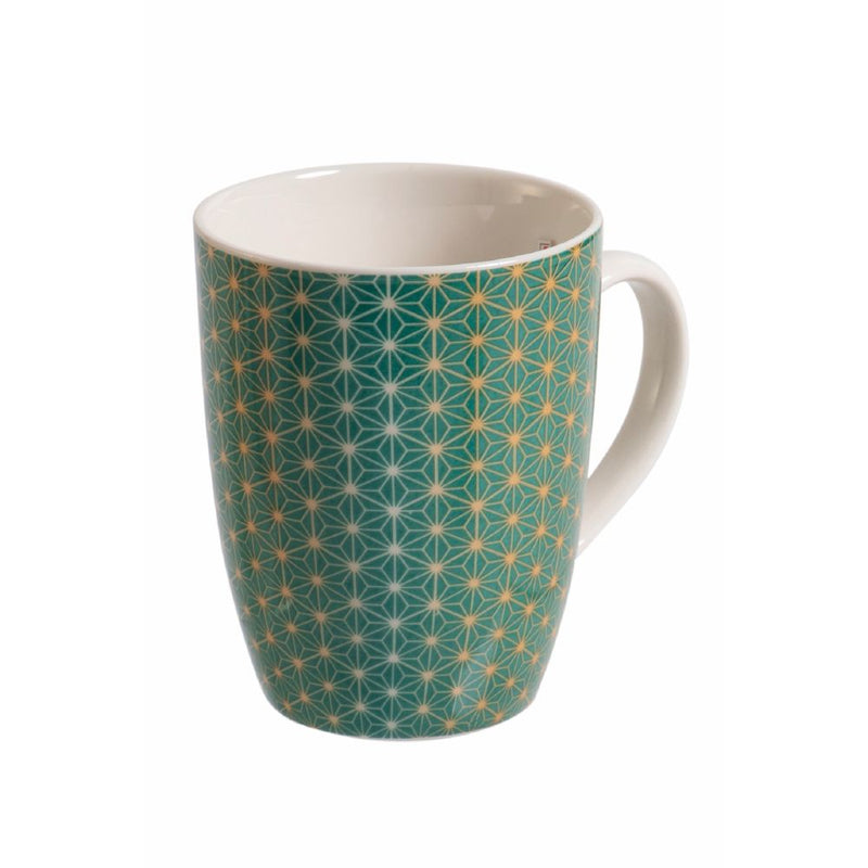 Set 3 Tazze Ø8,5x11 cm in Bone China VdE Tivoli 1996 Geometric