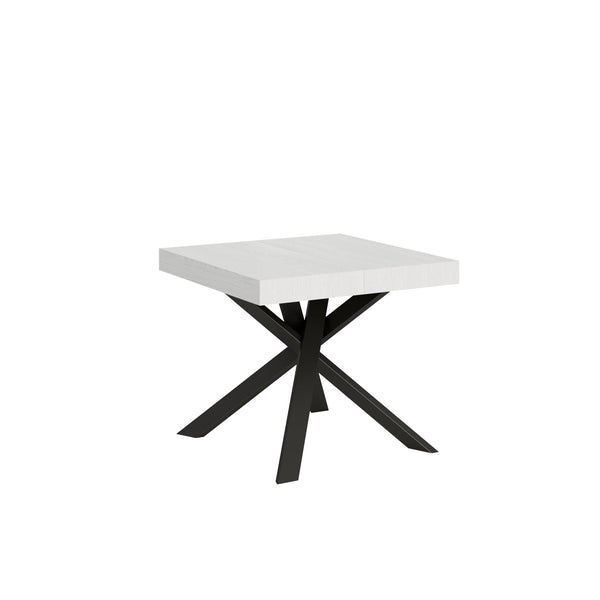 Tavolo Allungabile 90-194x90x77 cm Clerk Bianco Frassino acquista