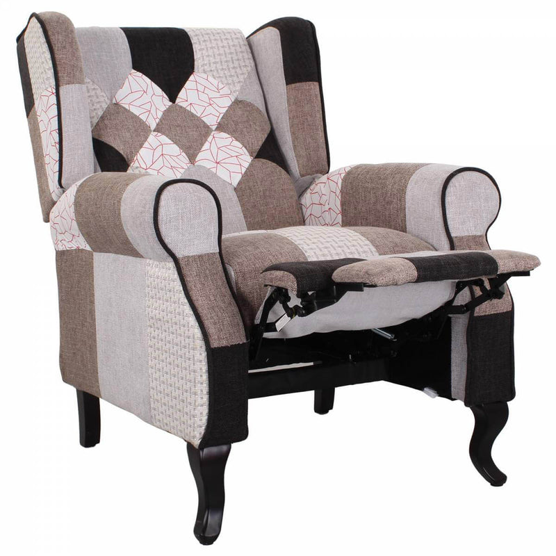 Poltrona Relax Reclinabile in Tessuto Elegant