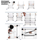 Scarpiera Modulare 10 Cubi Mobile Porta Scarpe Componibile 40 Paia Salvaspazio