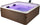 Vasca Idromassaggio Spa Oslo Amber Aero Plus Smart con Wifi per 6 Persone 180x180x65 cm in Materiale Plastico Effetto legno Ambra