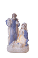 Statuina Natalizia Natività con Led 16,5 cm in Porcellana