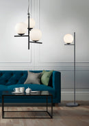 Lampada a Sospensione da Interno  E14 in Metallo Nero Opaco