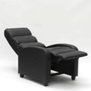 Poltrona Relax Reclinabile Manuale 69x91x102 cm in Similpelle Nero