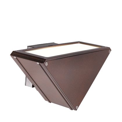 sconto Lampada Applique Verticale Colore Corten per Esterno Linea Three Livos